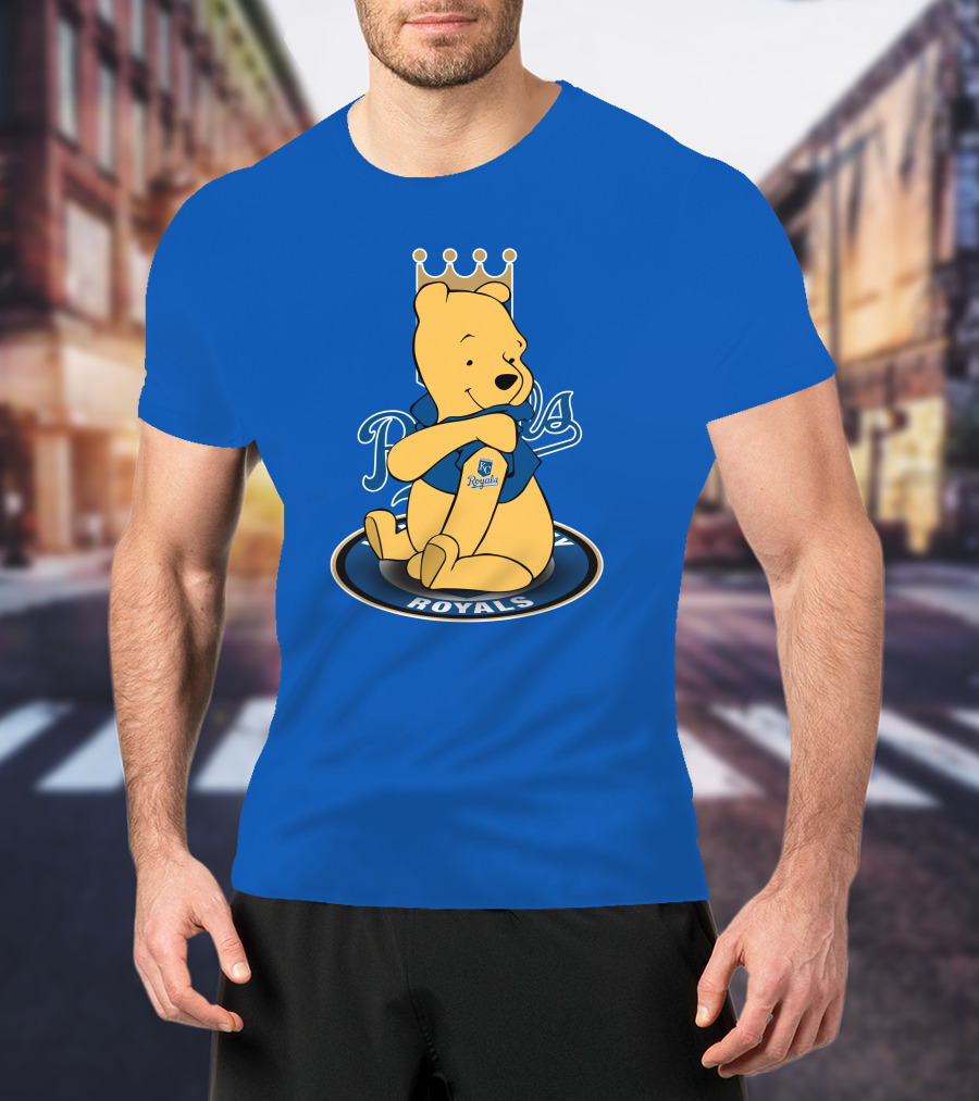 Kansas City Royals Winnie The Pooh Royals Baseball T-Shirt