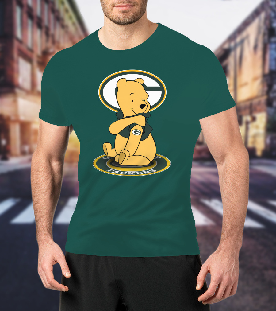 Green Bay Packers Winnie The Pooh G Logo Packers T-Shirt
