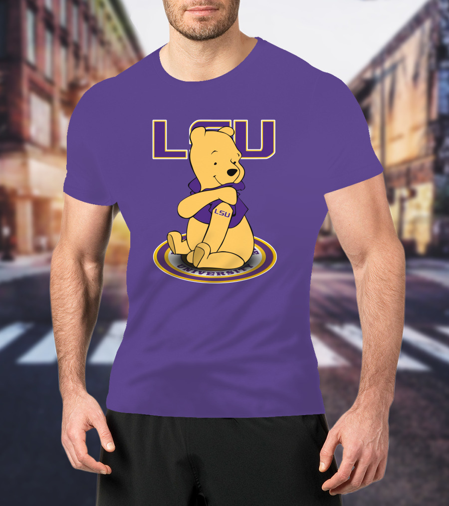 LSU Tigers Winnie The Pooh University Mascot T-Shirt