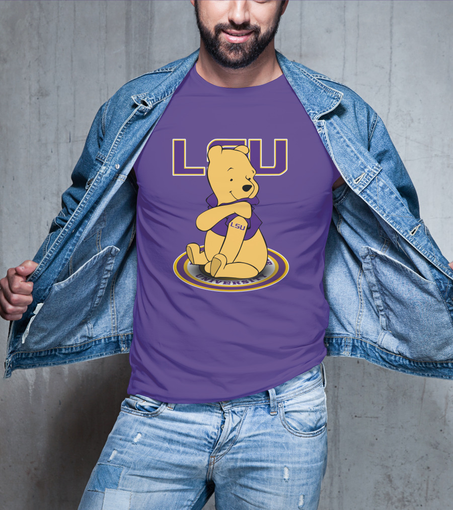 LSU Tigers Winnie The Pooh University Mascot T-Shirt