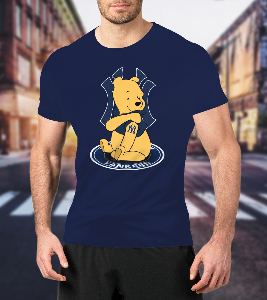 New York Yankees Winnie The Pooh Yankees Logo T-Shirt