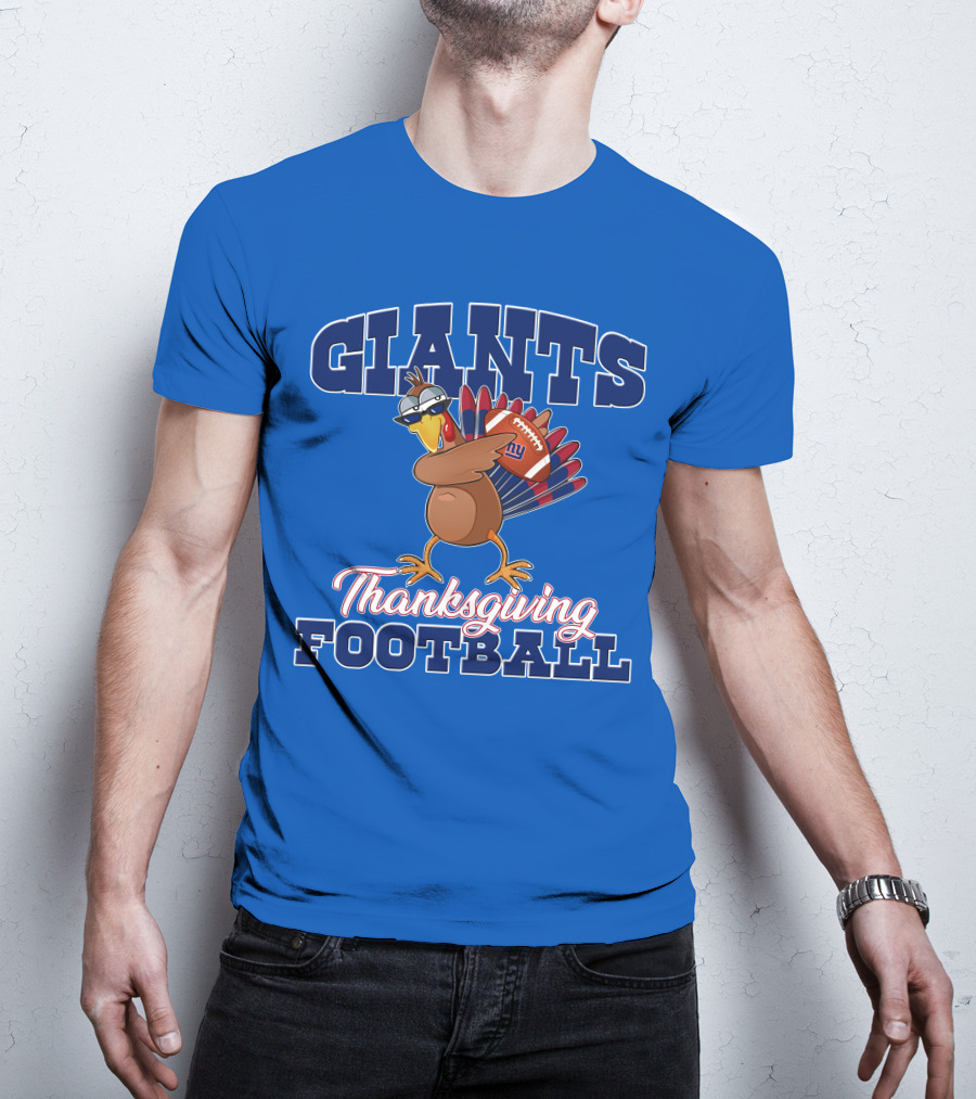 Giants Thanksgiving Football Turkey T-Shirt