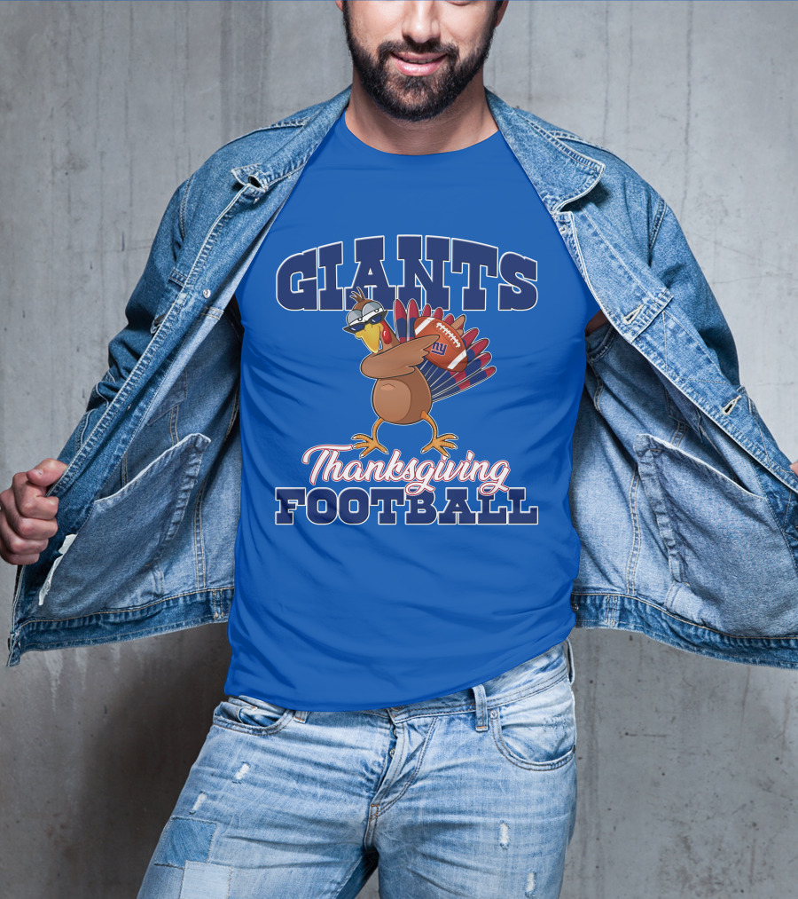 Giants Thanksgiving Football Turkey T-Shirt