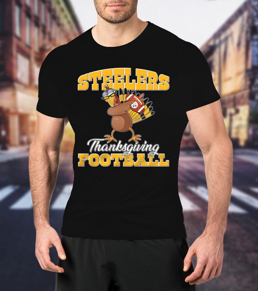 Steelers Thanksgiving Football Turkey T-Shirt