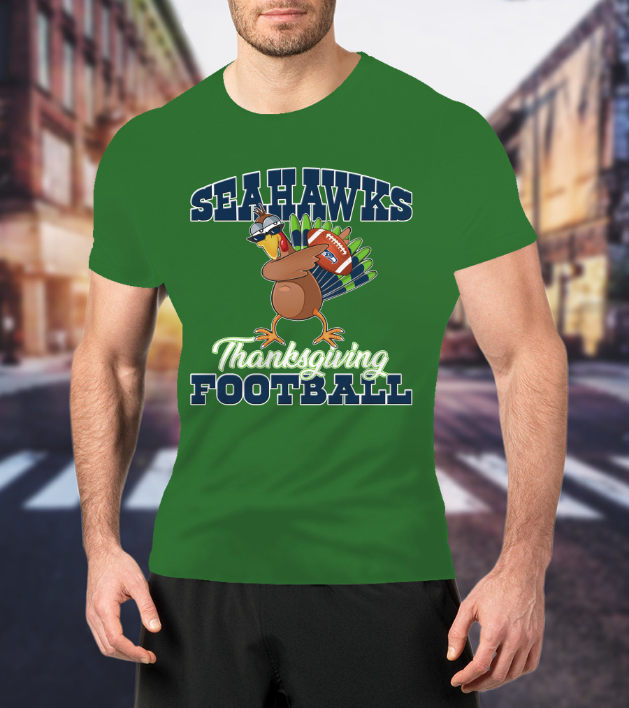 Seahawks Thanksgiving Football Turkey T-Shirt