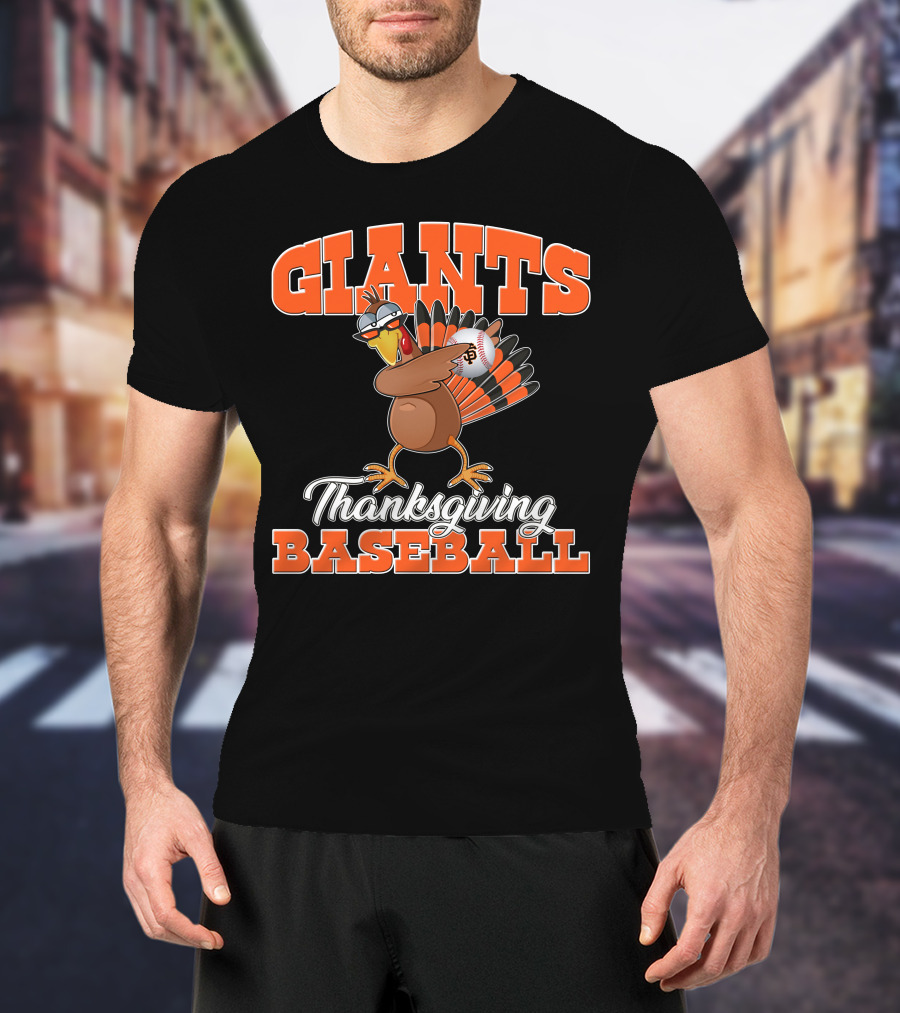 Giants Thanksgiving Baseball Turkey San Francisco T-Shirt