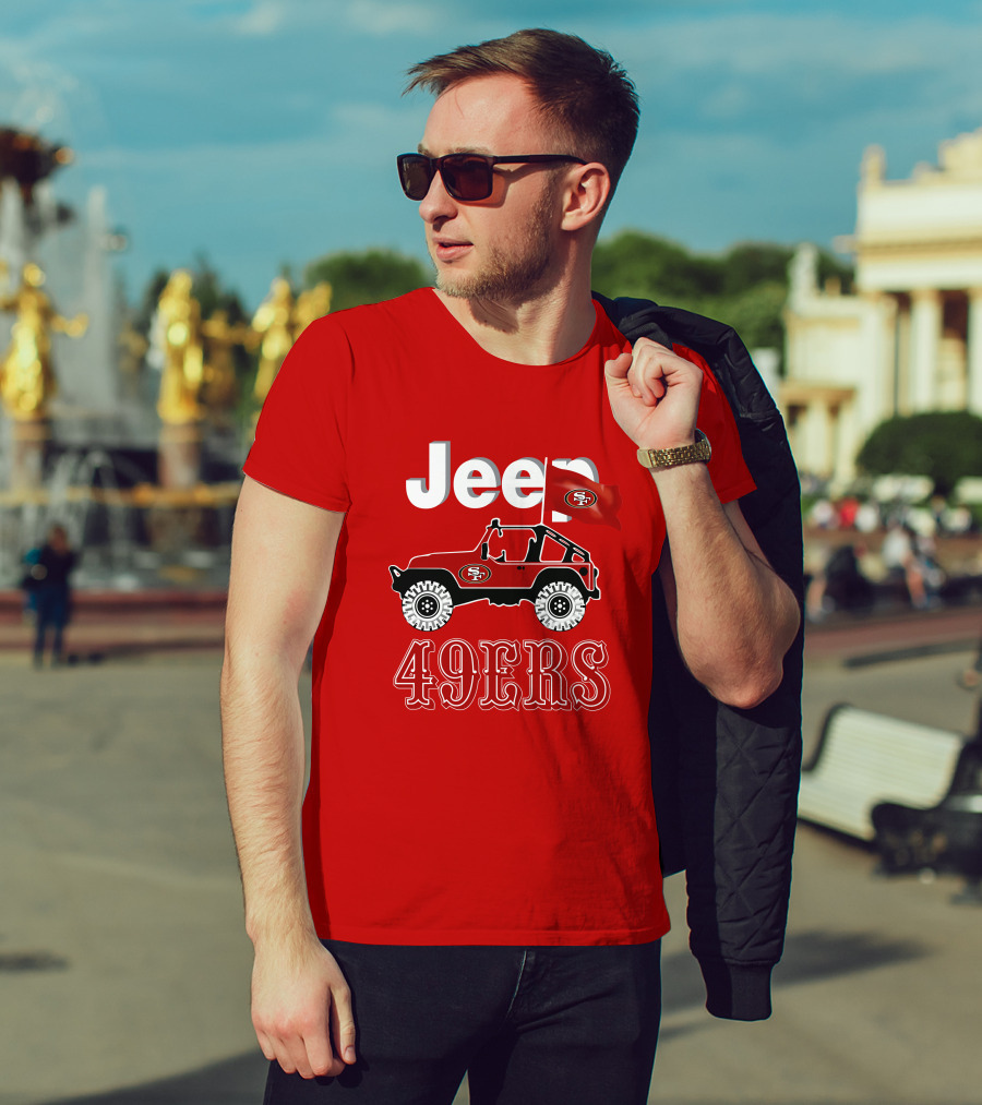 Jeep 49ers SF Flag T-Shirt