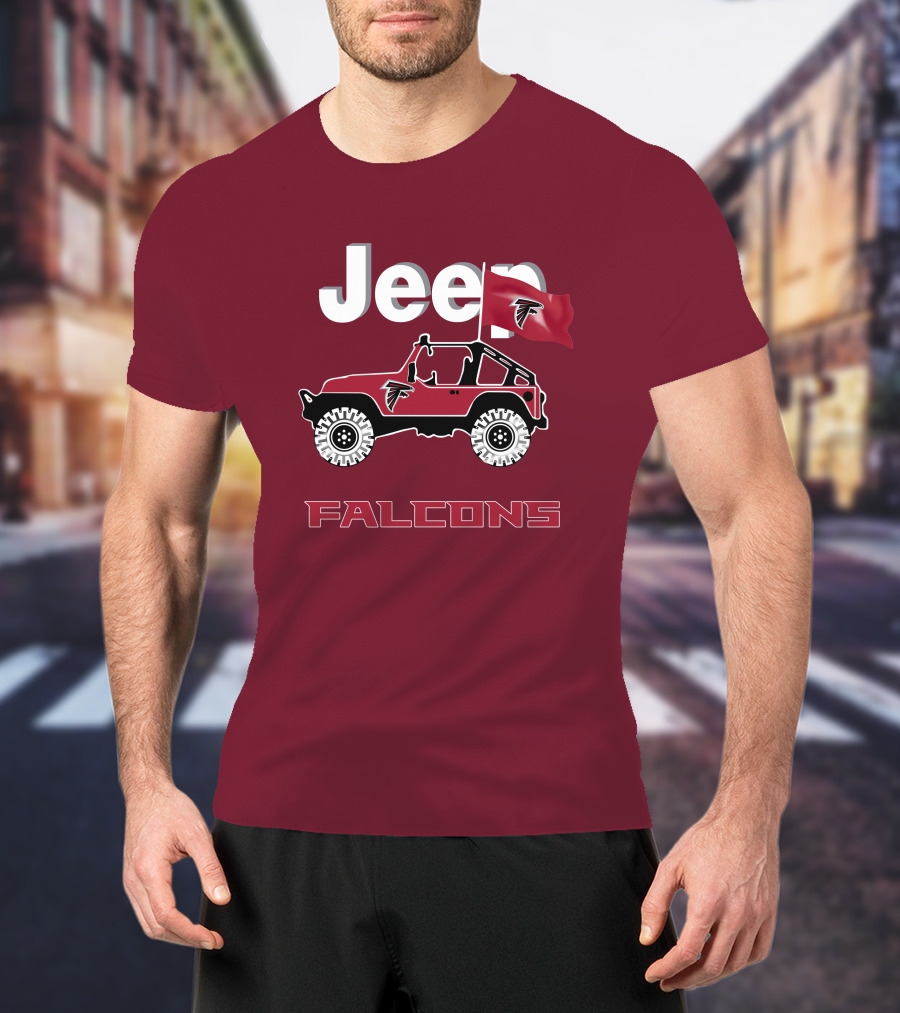 Jeep Falcons Truck Atlanta Falcons Are Coming T-Shirt