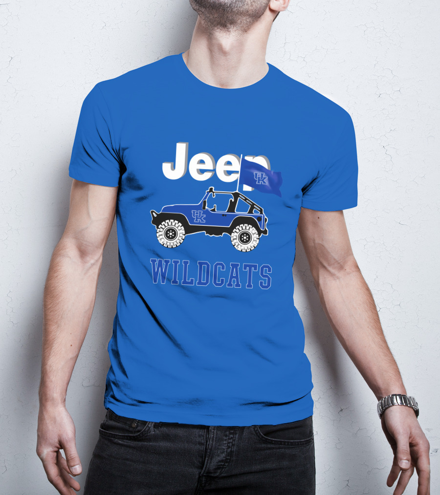 Jeep Kentucky Wildcats Flag Edition T-Shirt