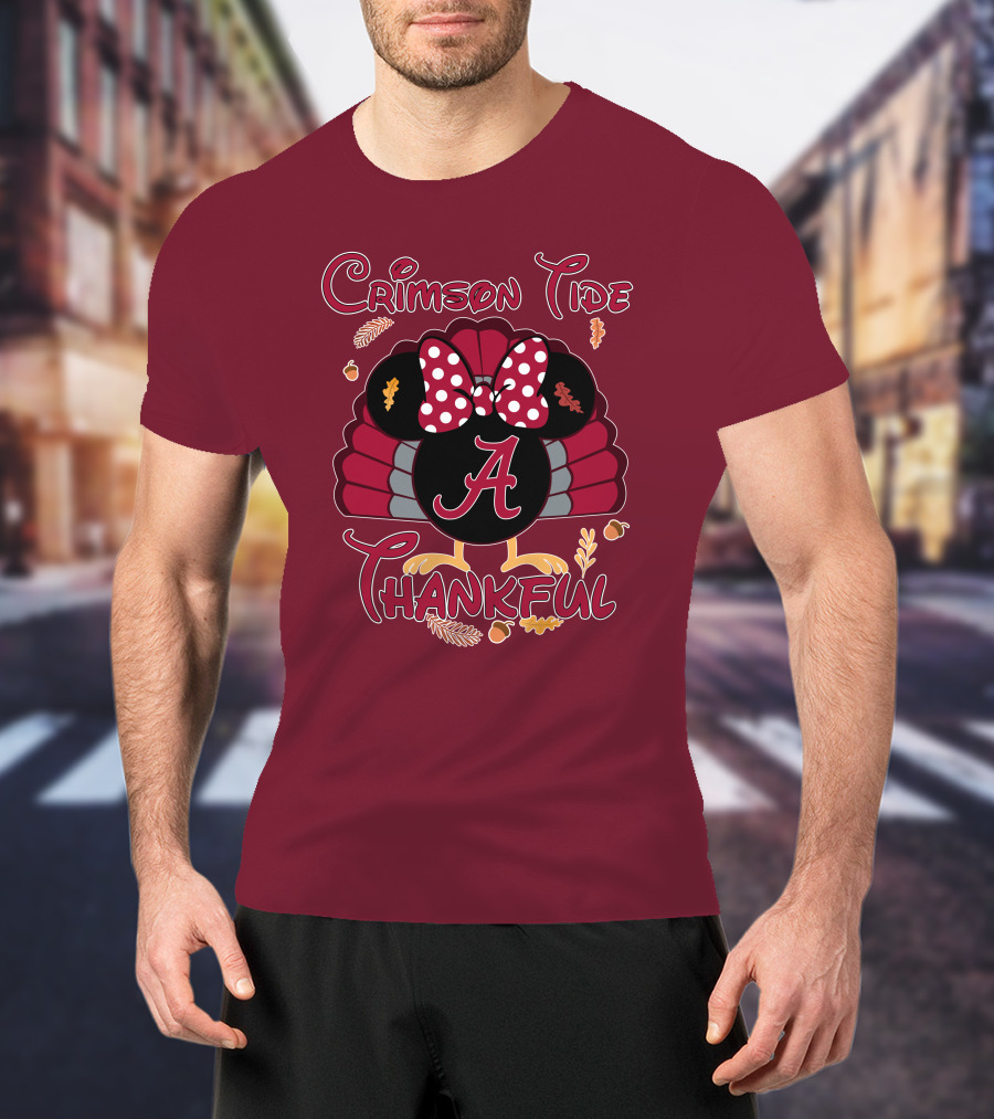 Crimson Tide Thankful Turkey Minnie A T-Shirt
