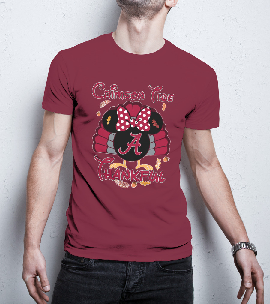 Crimson Tide Thankful Turkey Minnie A T-Shirt