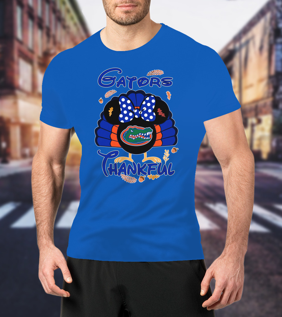 Gators Thankful Minnie Thanksgiving T-Shirt
