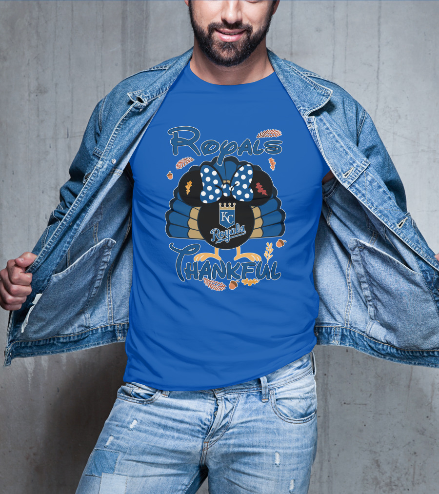 Royals KC Royals Thankful Thanksgiving T-Shirt