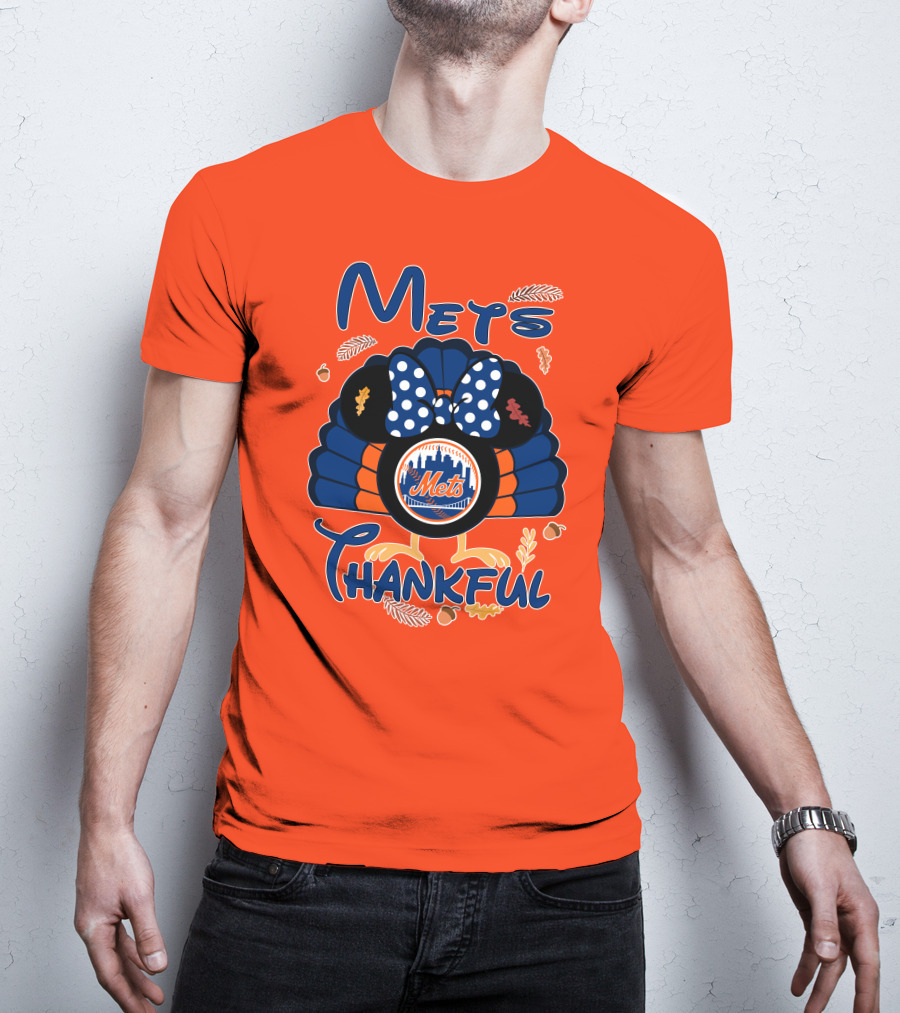 Mets Thankful Thanksgiving Minnie T-Shirt
