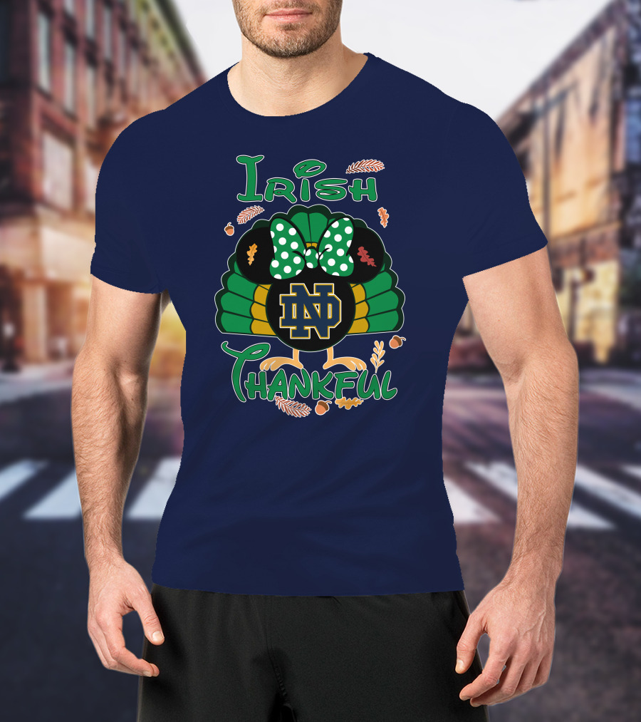 Irish Thankful ND Thanksgiving Minnie T-Shirt