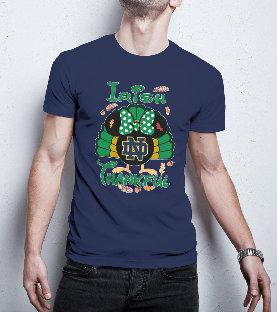 Irish Thankful ND Thanksgiving Minnie T-Shirt