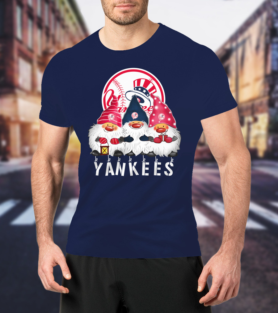 Yankees Merry Christmas Happy Holidays New York Yankees T-Shirt