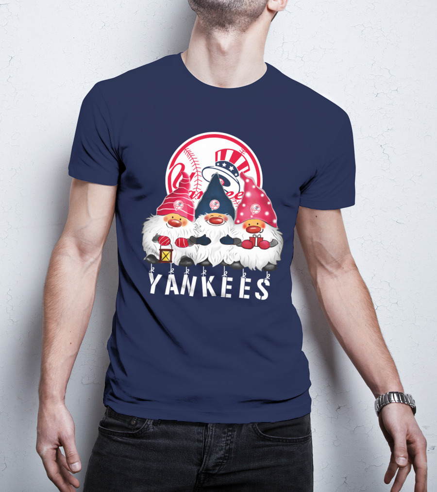 Yankees Merry Christmas Happy Holidays New York Yankees T-Shirt
