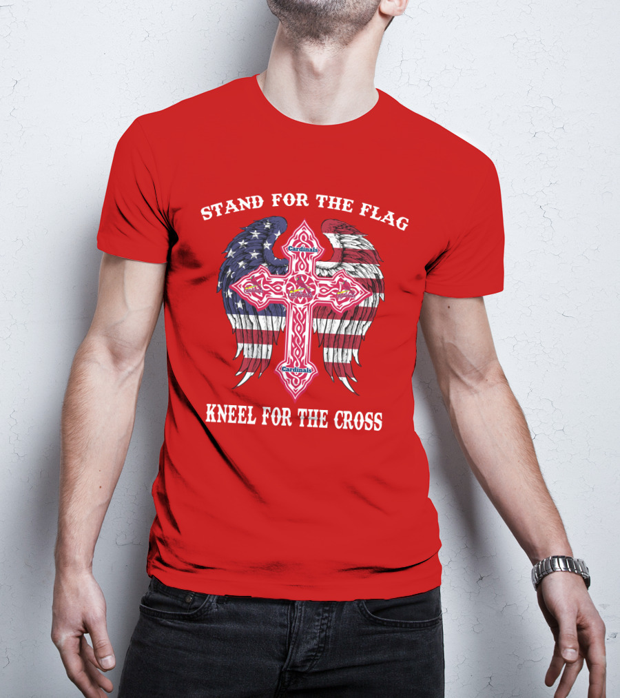 Stand For The Flag Kneel For The Cross St. Louis Cardinals T-Shirt