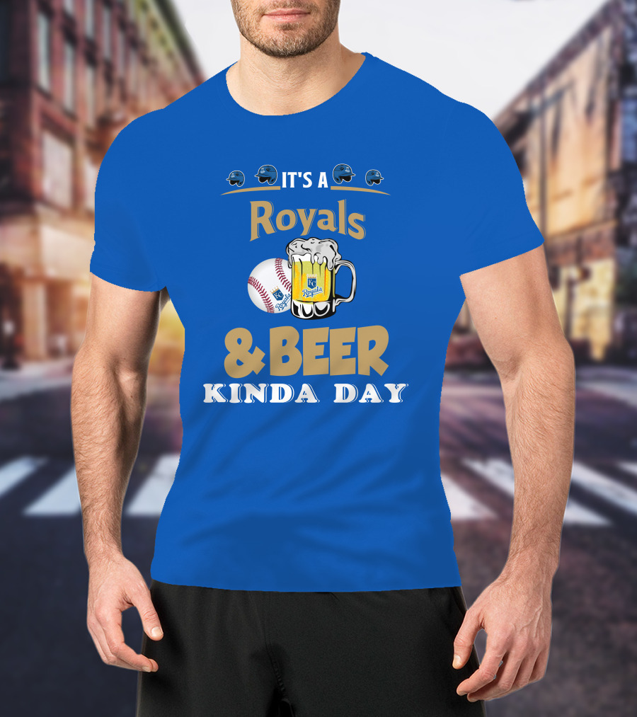 Kansas City Royals Baseball And Beer Kinda Day T-Shirt