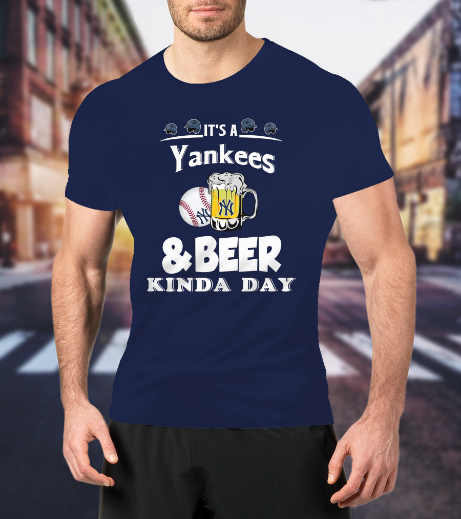 Yankees Baseball And Beer Fans Perfect Day T-Shirt