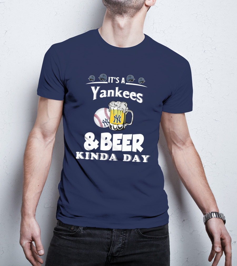 Yankees Baseball And Beer Fans Perfect Day T-Shirt