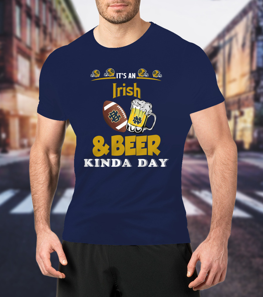 It's An Irish And Beer Kinda Day With Football Helmets And Mug T-Shirt