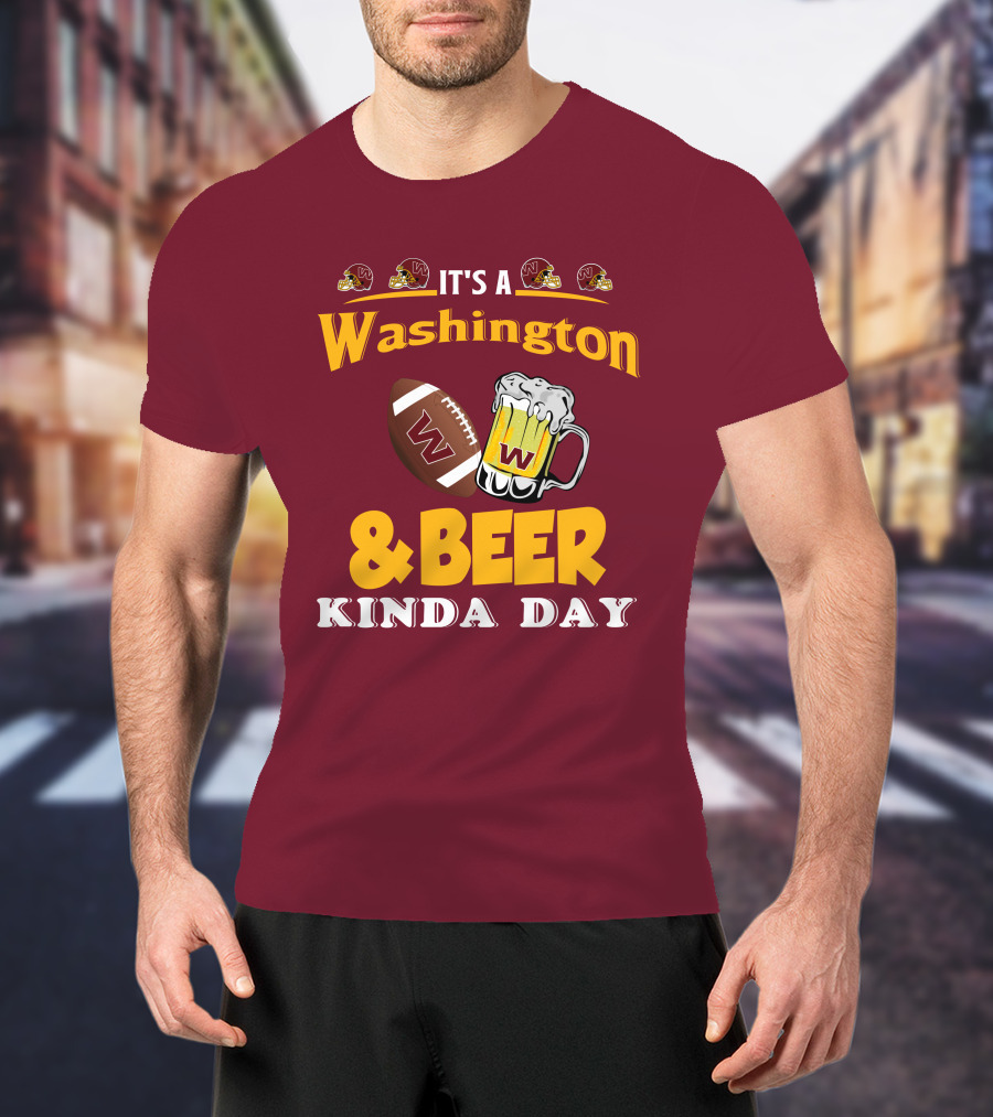 Washington Football And Beer Celebration Day T-Shirt