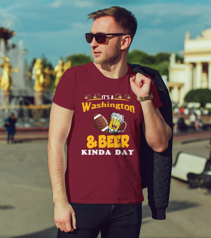 Washington Football And Beer Celebration Day T-Shirt