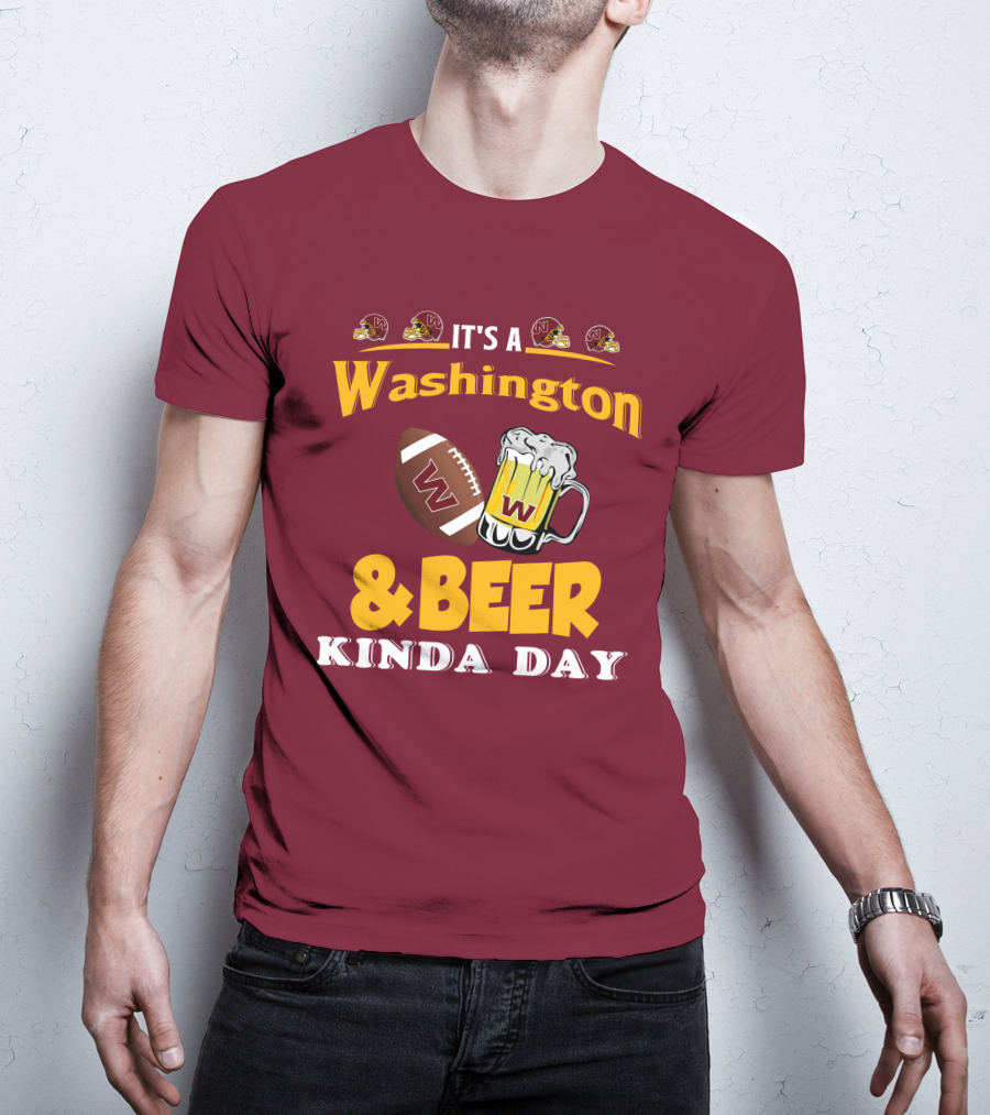 Washington Football And Beer Celebration Day T-Shirt