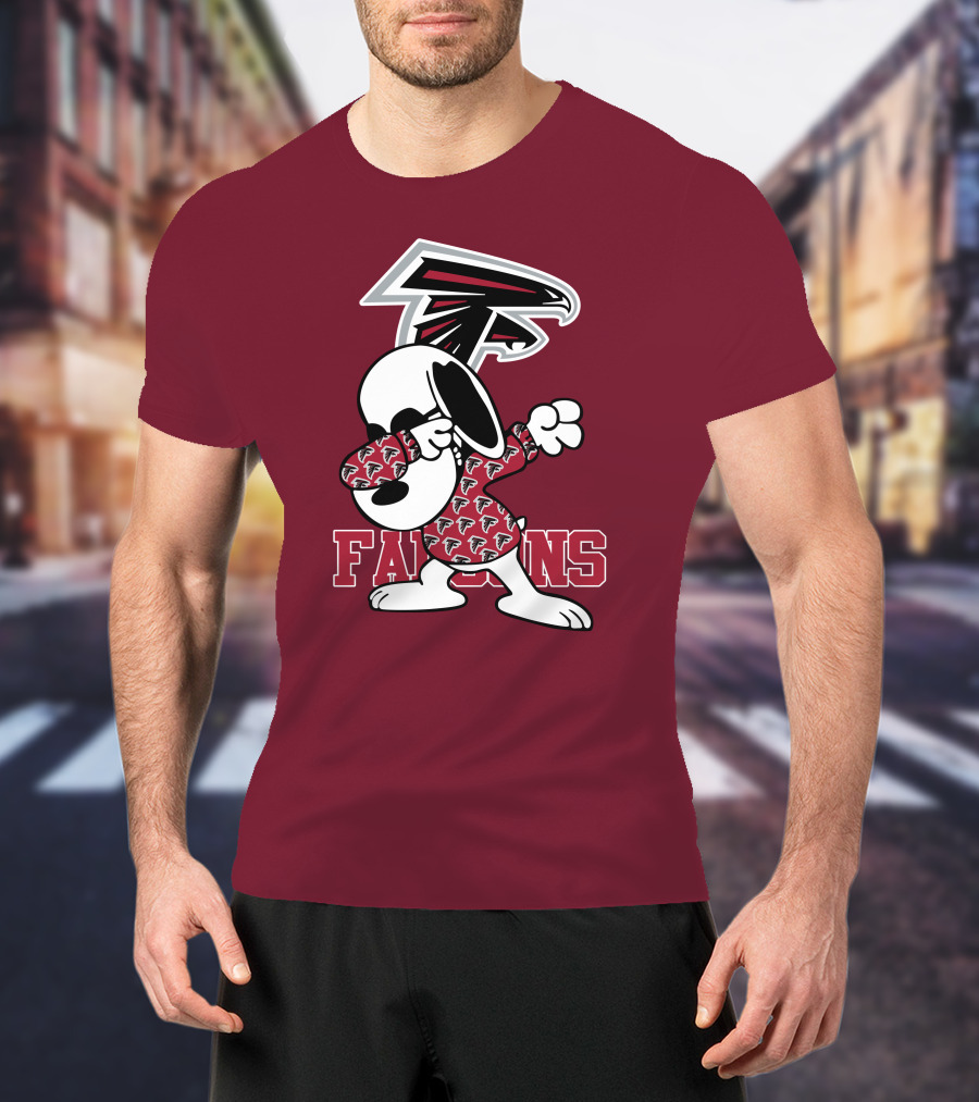 Atlanta Falcons Snoopy Dabbing T-Shirt