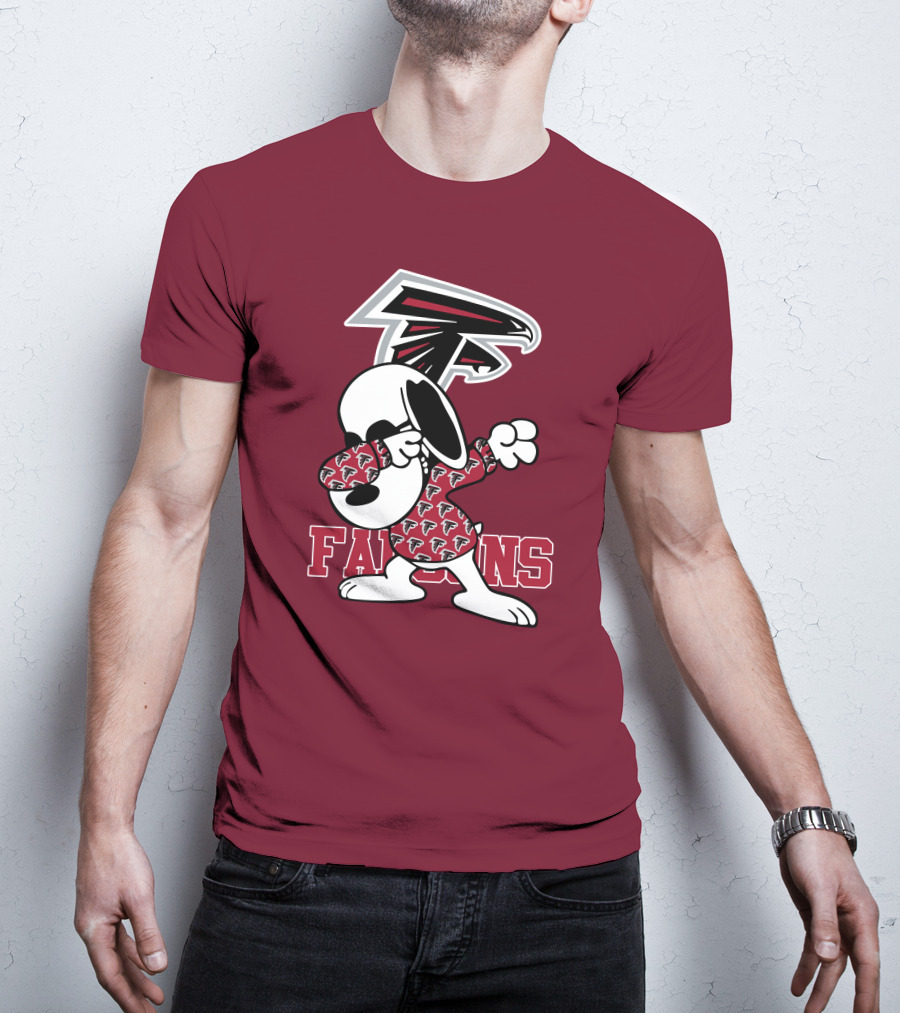 Atlanta Falcons Snoopy Dabbing T-Shirt