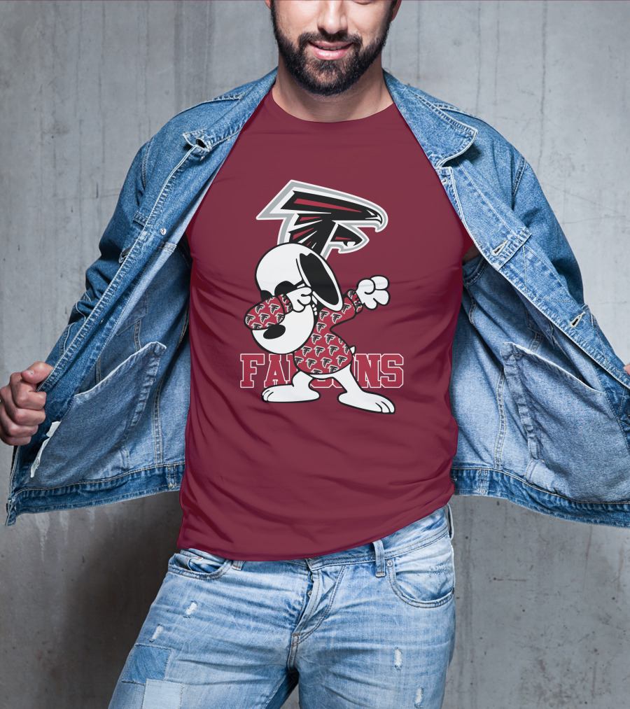 Atlanta Falcons Snoopy Dabbing T-Shirt