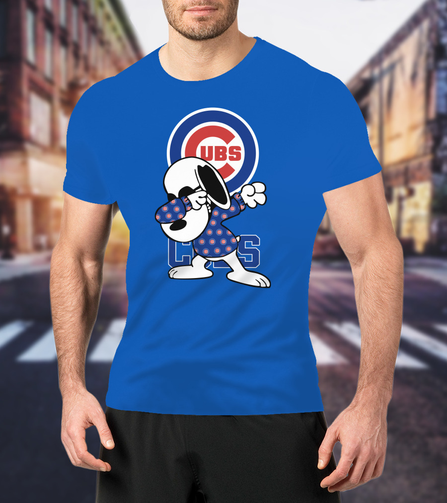 Chicago Cubs Snoopy Dabbing T-Shirt