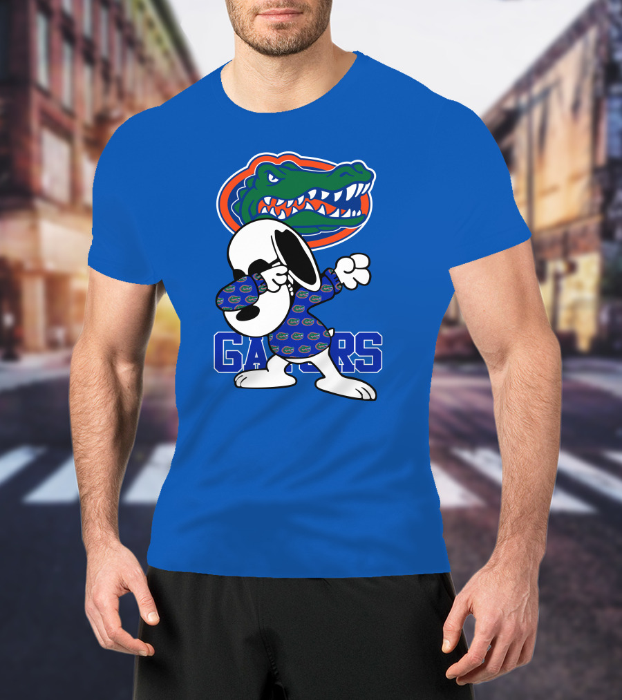 Florida Gators Snoopy Dabbing Alligator T-Shirt