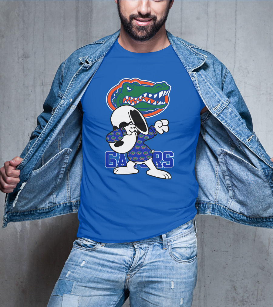 Florida Gators Snoopy Dabbing Alligator T-Shirt