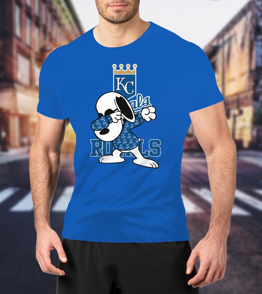 KC Royals Snoopy Dabbing Royals T-Shirt