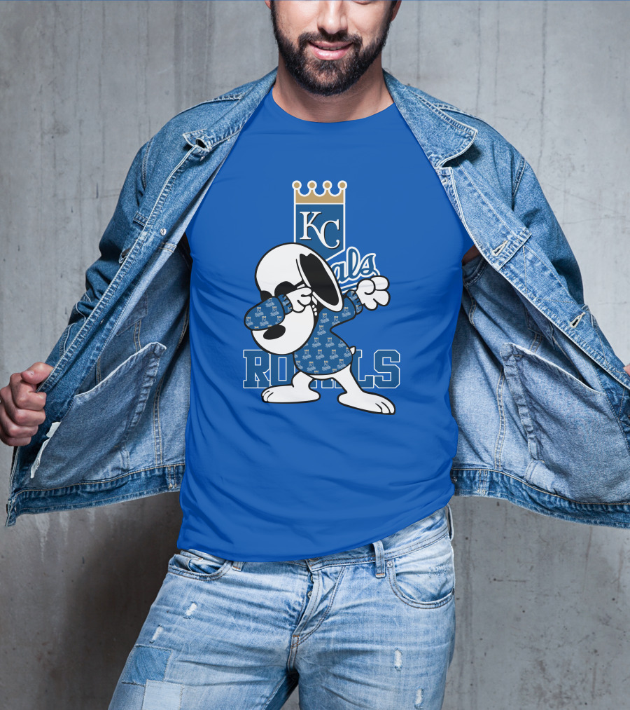 KC Royals Snoopy Dabbing Royals T-Shirt