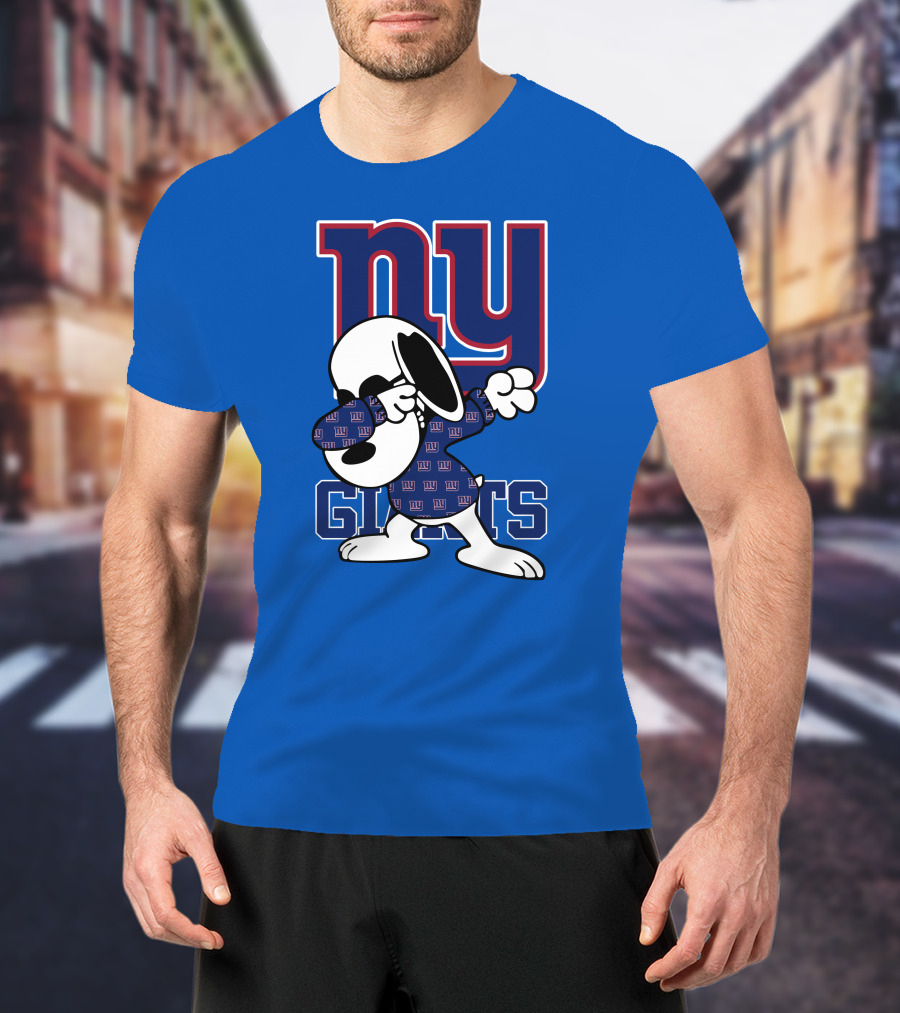 New York Giants Snoopy Dabbing Ny Giants T-Shirt