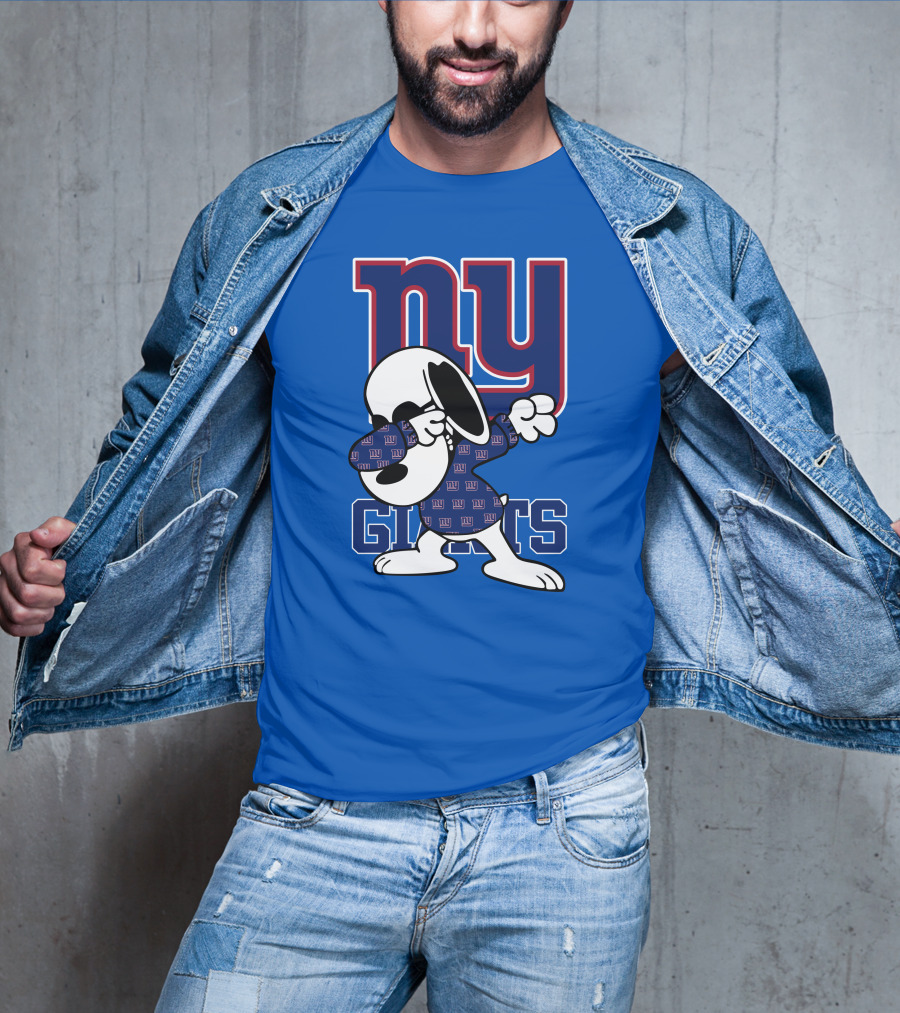 New York Giants Snoopy Dabbing Ny Giants T-Shirt