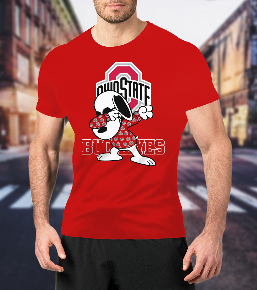 Ohio State Buckeyes Snoopy Dabbing T-Shirt