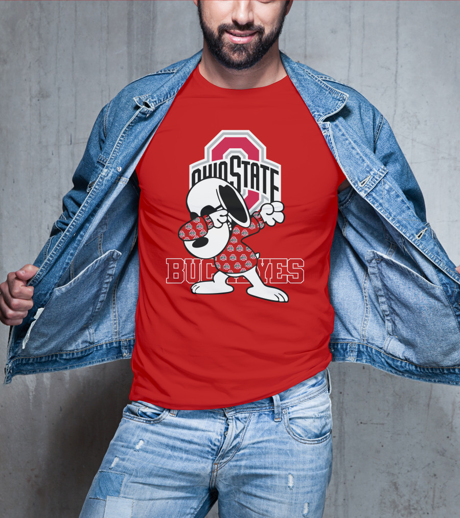 Ohio State Buckeyes Snoopy Dabbing T-Shirt