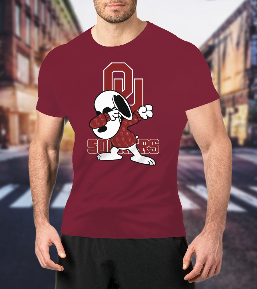 OU Sooners Snoopy Dabbing T-Shirt