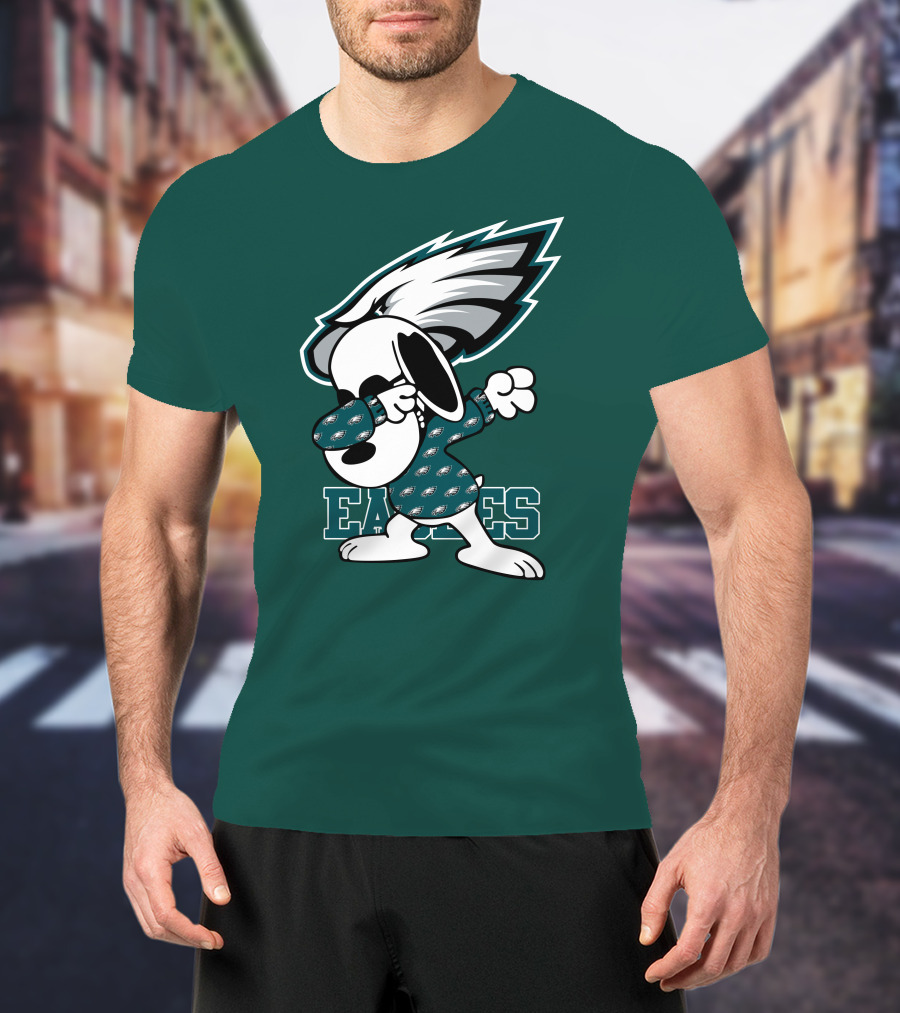 Philadelphia Eagles Snoopy Dabbing Mascot T-Shirt