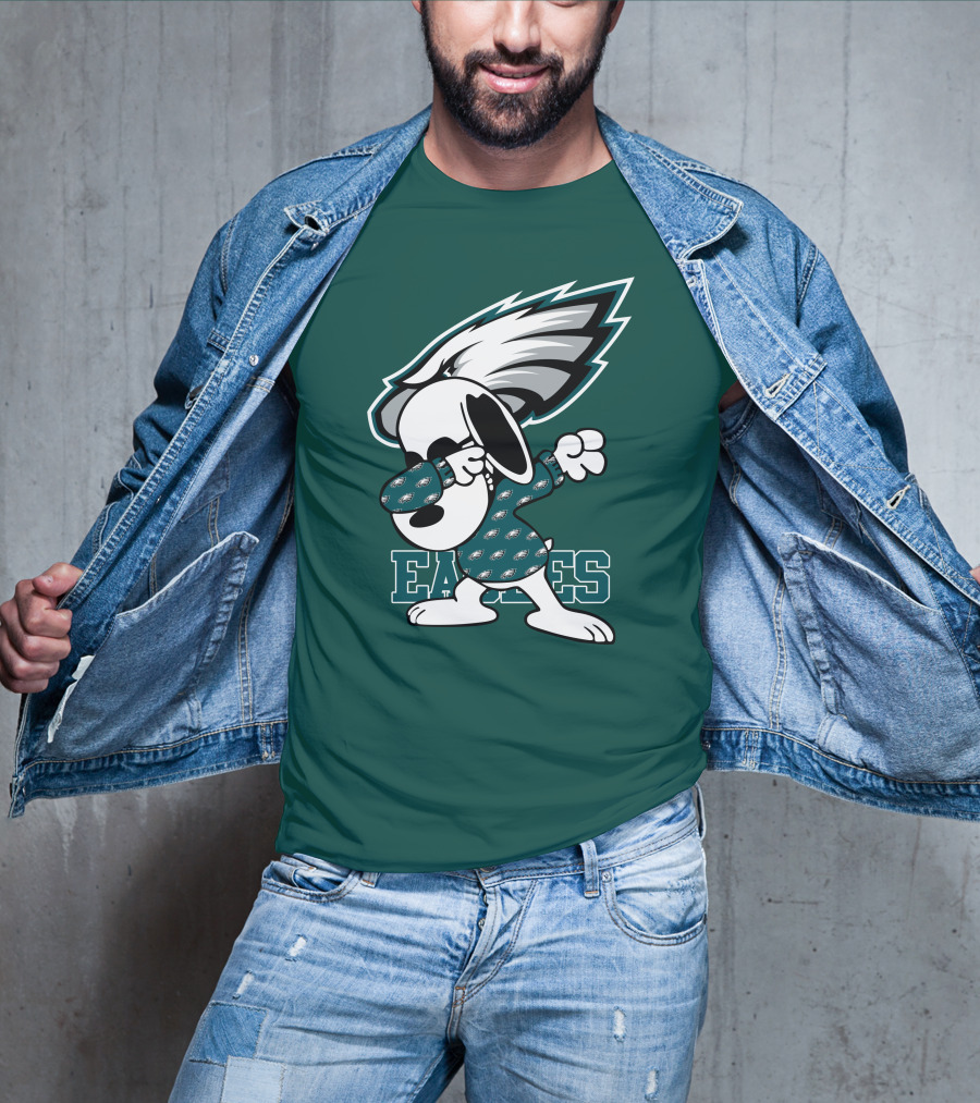 Philadelphia Eagles Snoopy Dabbing Mascot T-Shirt