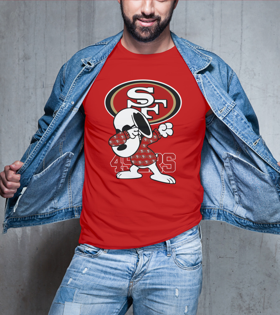 San Francisco 49ers Snoopy Dabbing SF T-Shirt
