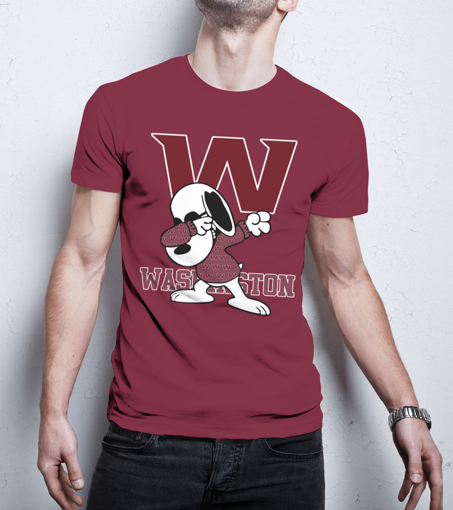 Washington Snoopy Dabbing With W T-Shirt