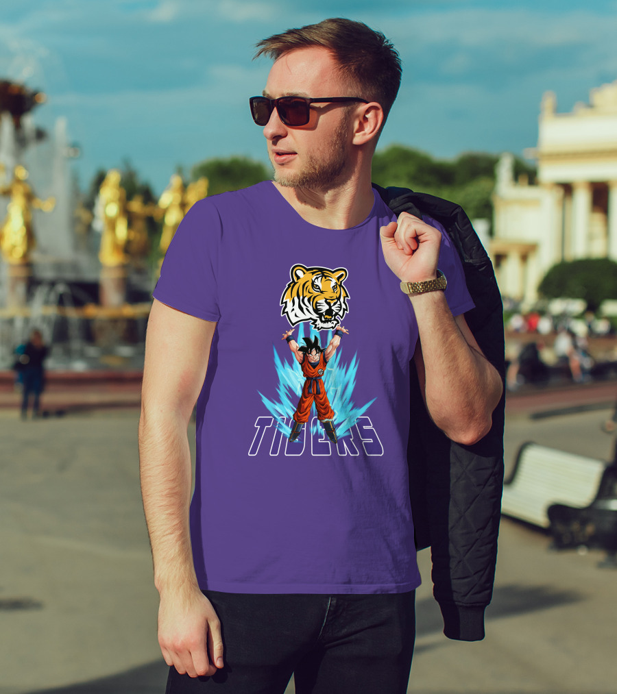 Lsu Tigers Super Saiyan Goku Power Up T-Shirt