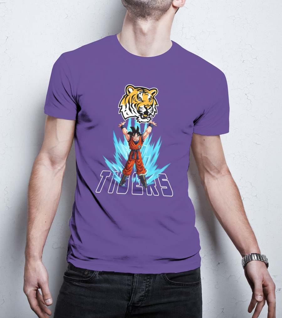 Lsu Tigers Super Saiyan Goku Power Up T-Shirt