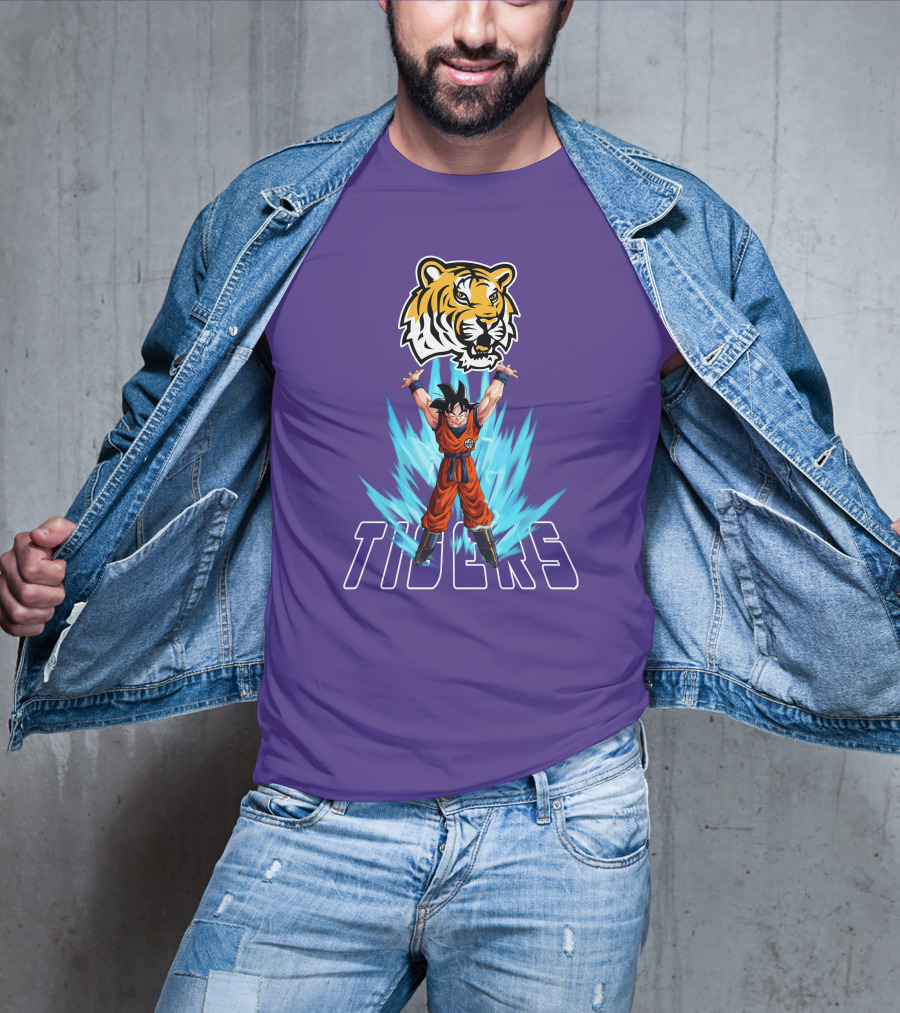 Lsu Tigers Super Saiyan Goku Power Up T-Shirt